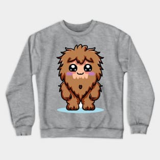 Cute Kawaii Bigfoot Sasquatch Wild and Free Crewneck Sweatshirt